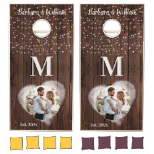 Bröllop Romantic Ljus Photo Anpassningsbar Monogra