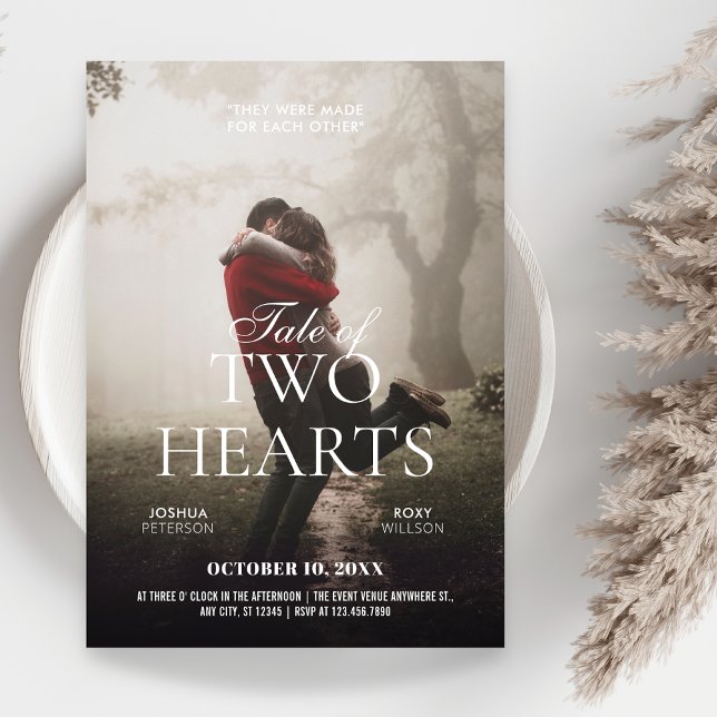 Bröllop Romantic Photo Movie Novel Poster Inbjudningar (Skapare uppladdad)