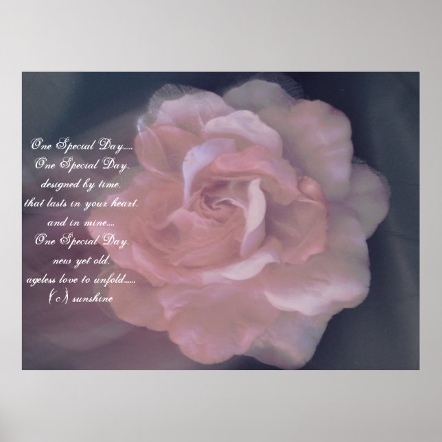 BRÖLLOP ROMANTIC POSTER STIL DESIGN (Framsidan)