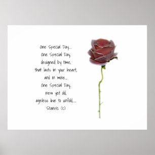BRÖLLOP ROMANTIC POSTER STIL DESIGN