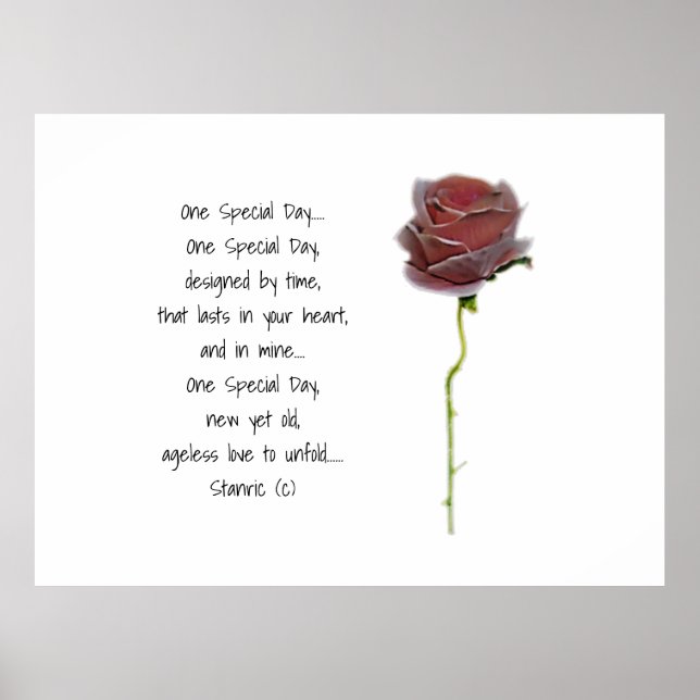 BRÖLLOP ROMANTIC POSTER STIL DESIGN (Framsidan)