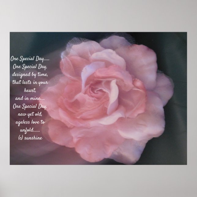 BRÖLLOP ROMANTIC POSTER STIL DESIGN (Framsidan)