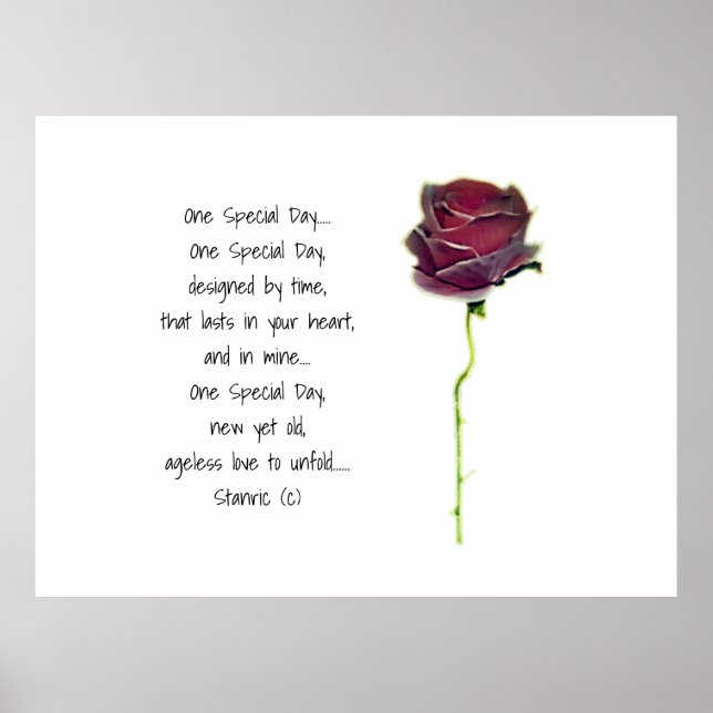 BRÖLLOP ROMANTIC POSTER STIL DESIGN (Framsidan)
