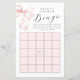 Bröllop Rosa Båge Bröllopspresent Bingo Kort