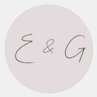 bröllop runt klistermärke