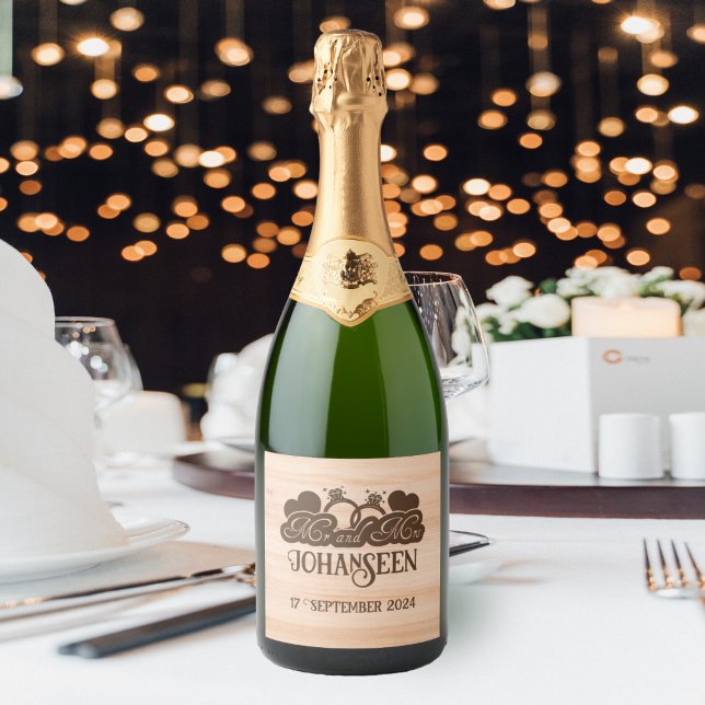 Bröllop Rustic Wood Elegant Mr. och Barn Party (Skapare uppladdad)