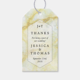 Bröllop-samlingsobjekt för Elegant Marble Effect Presentetikett