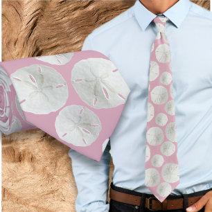 Bröllop Sand Dollar Brudgummens hallonfärgad slips