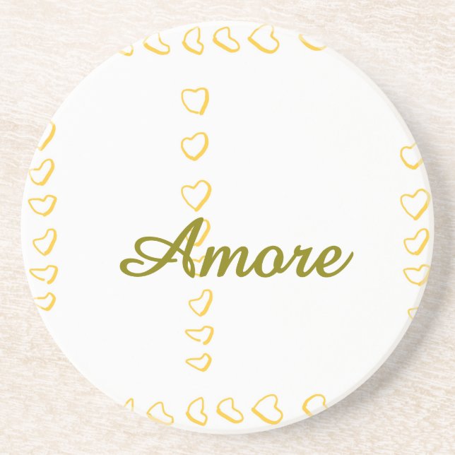Bröllop Sandstone Underlägg (Framsidan)