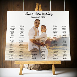Bröllop-sätesdiagram poster med foto