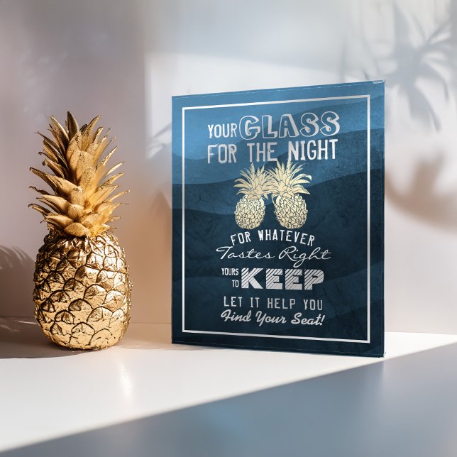 Bröllop-sätesglas för nattens skull poster (Skapare uppladdad)