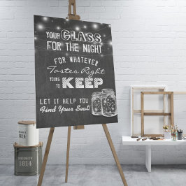 Bröllop-sätesglas för nattens skull poster