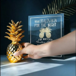 Bröllop-sätesglas för nattens skull poster