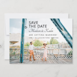 Bröllop Save the Date 4 Foto Inbjudningar