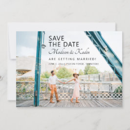 Bröllop Save the Date 4 Foto Inbjudningar