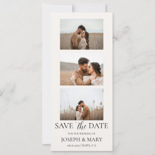Bröllop Save The Date Anpassningsbar Foto Elfenben