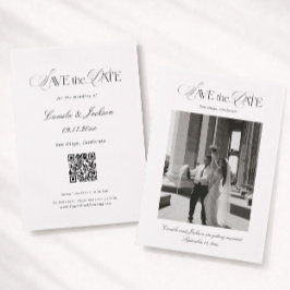 Bröllop Save the Date Foto Inbjudningar
