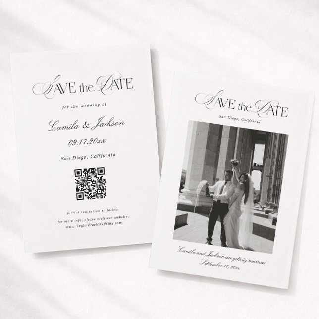 Bröllop Save the Date Foto Inbjudningar (Skapare uppladdad)