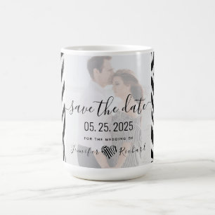 Bröllop Save The Date-inbjudan Kaffemugg