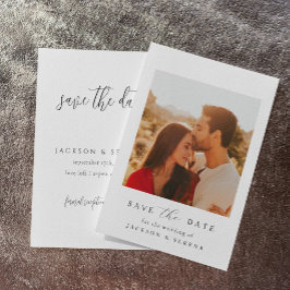 Bröllop save the date kort inbjudan Elegant bröllo