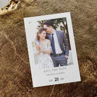 Bröllop save the date kort inbjudan Elegant bröllo