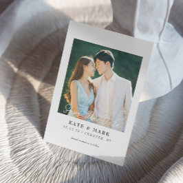 Bröllop save the date kort inbjudan Elegant bröllo