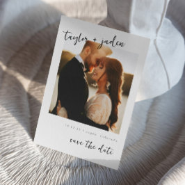 Bröllop save the date korts inbjudan Elegant bröll