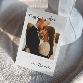 Bröllop save the date korts inbjudan Elegant bröll