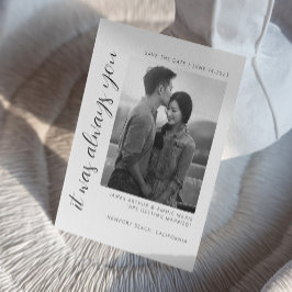 Bröllop save the kort inbjudan I Elegant bröllop