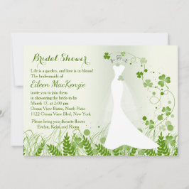 Bröllop, schamprock i en skugga, Möhippa Inbjudningar