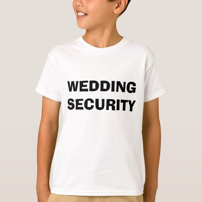 Bröllop Security T-shirt (Framsida)