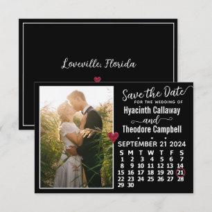 Bröllop September 2024 Calendar Anpassningsbar Pho Spara Datumet