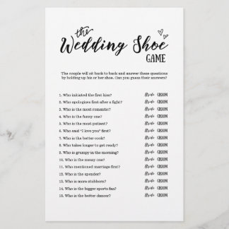Bröllop Shoe Game för Bröllop eller Möhippa