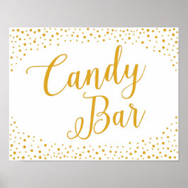 Bröllop Sign - Candy Pub Confetti Bröllop Sign - C Poster
