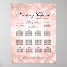 Bröllop-sitssjökortkoppar Winter Wonderland Poster