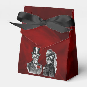 Bröllop Skeleton-Döskallarna "Til Death do us part Presentaskar