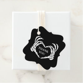 Bröllop Skeleton Til Death do us Part Black Gåvor Etiketter