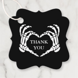 Bröllop Skeleton Til Death do us Part Black Gåvor Etiketter