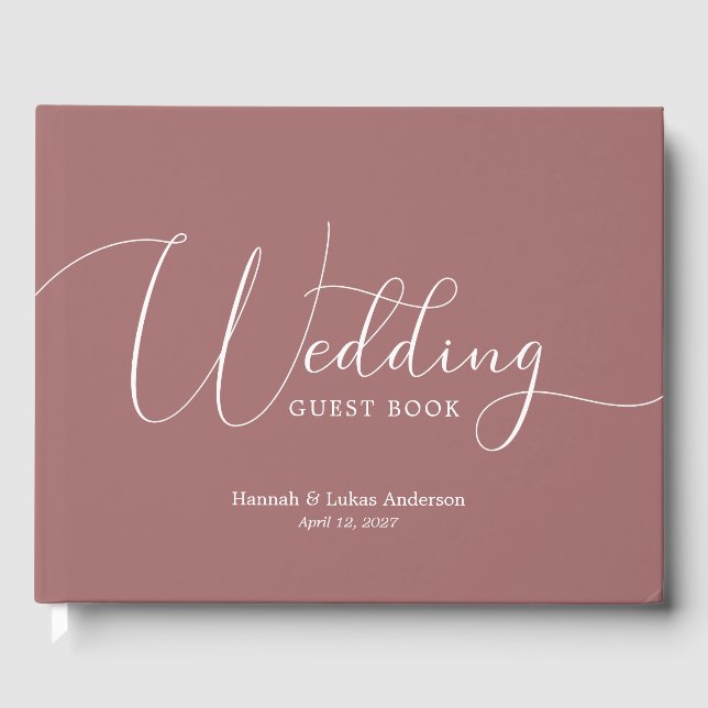 Bröllop skript Traditionell gäst Bok (Framsida)