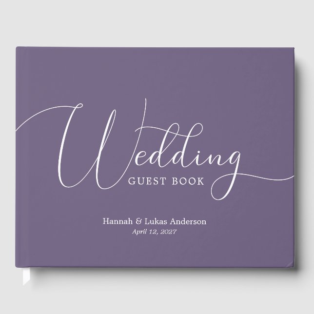 Bröllop skript Traditionell gäst Bok (Framsida)