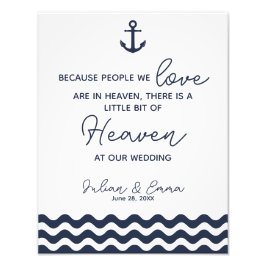 bröllop-skylt, himlen vid bröllop, sjömansfartyg fototryck