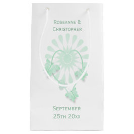 Bröllop Small Gift Bag Peppermint Butterflies