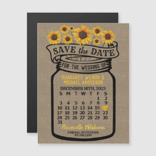 Bröllop Solblommor Burk december 2023 Datum Magnet