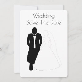 Bröllop spara datum Bride Groom Datumet