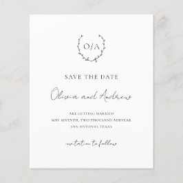 Bröllop spara datum budget för Vapensköld av utand