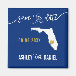 Bröllop spara datum Florida Karta Magnet