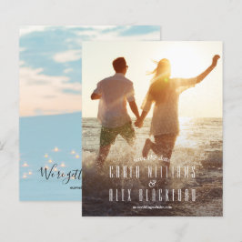 Bröllop spara datum för Elegant av budgetskript