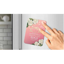 Bröllop spara datum Hydrangea Flowers Ljusa rosa