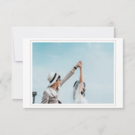 Bröllop spara datum-kort med fotoOSA OSA Kort