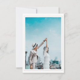 Bröllop spara datum-kort med fotoOSA OSA Kort